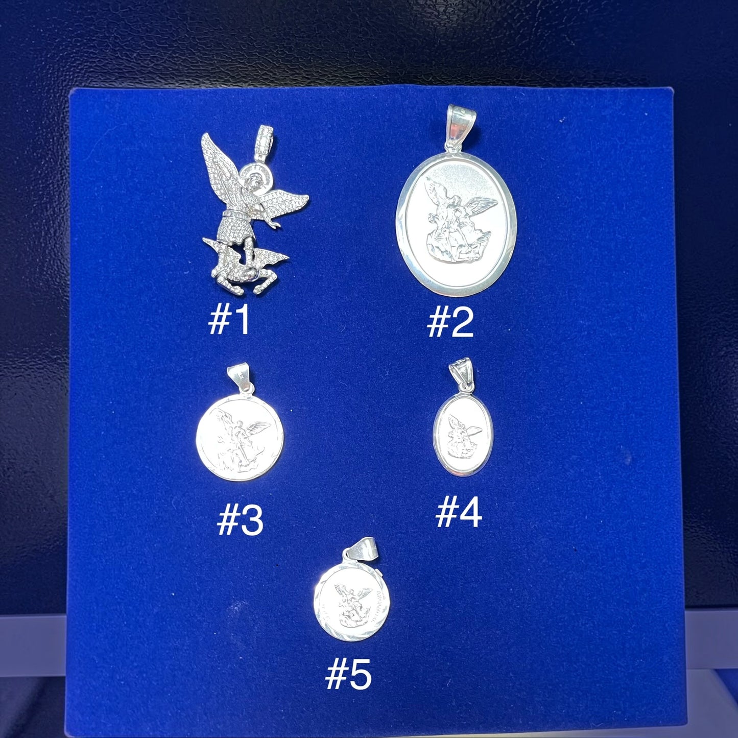 925 Sterling Silver San Miguel Arcángel Pendant
