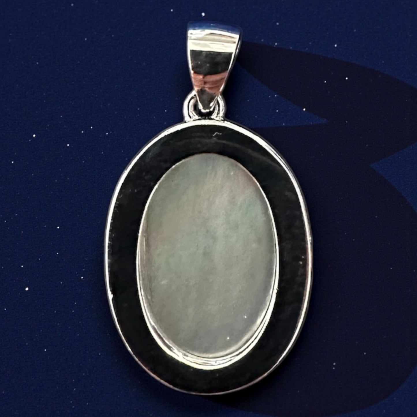 925 Sterling Silver Virgin Mary Shell Pendant – Optional Figaro Chain