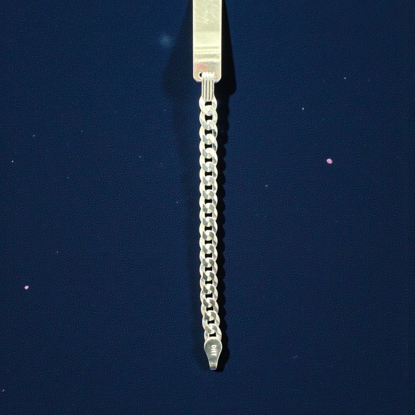 925 Sterling Silver Cuban ID Bracelet – 4mm