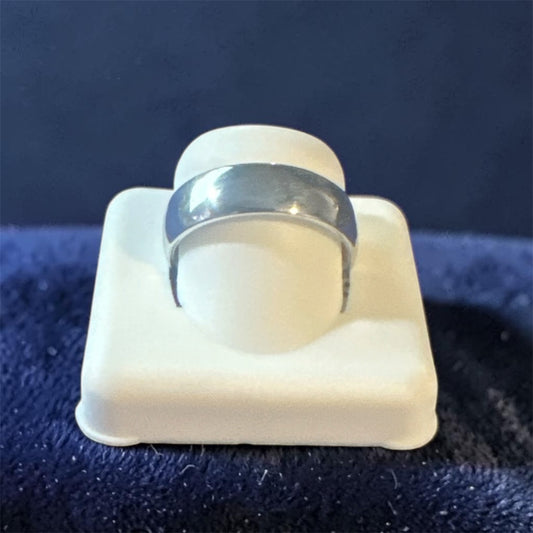 925 Sterling Silver 6mm High Polish Solid Band Ring