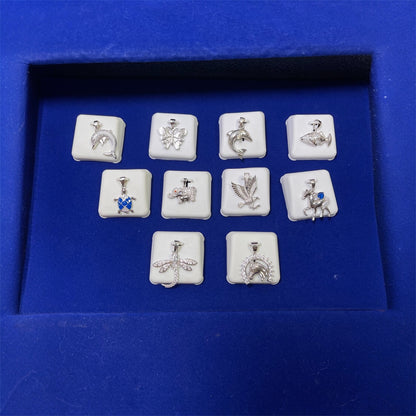 925 Sterling Silver Assorted Pendants with Optional Figaro Chain