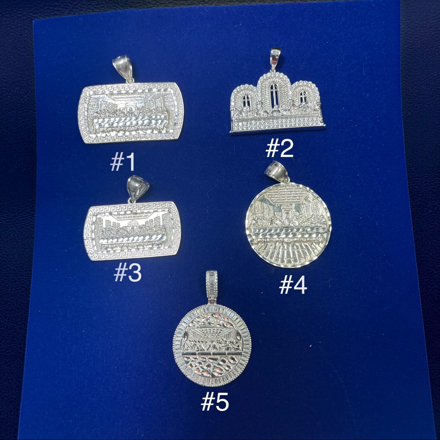 925 Sterling Silver Last Supper Pendant