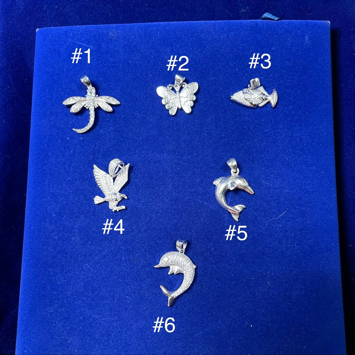 925 Sterling Silver Assorted Animal Pendants – 2.5–3cm