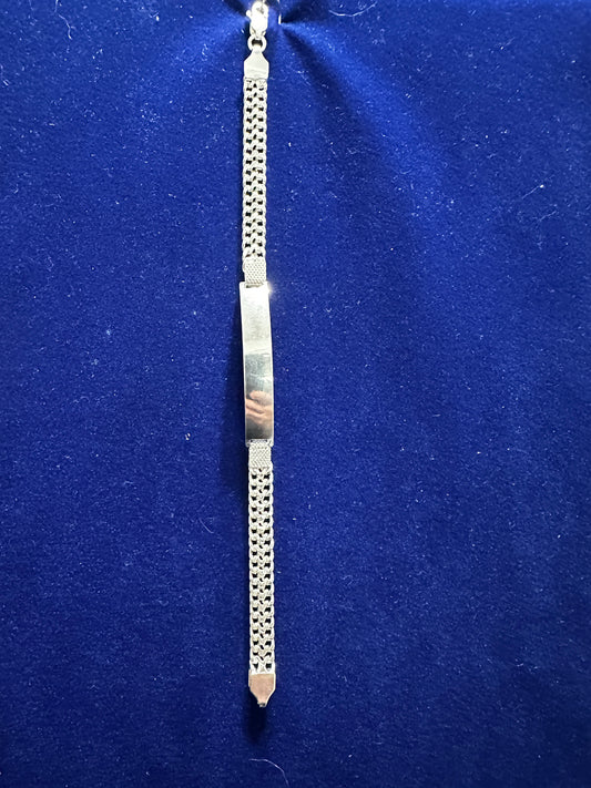 925 Sterling Silver Petatillo ID Bracelet – 5.5mm
