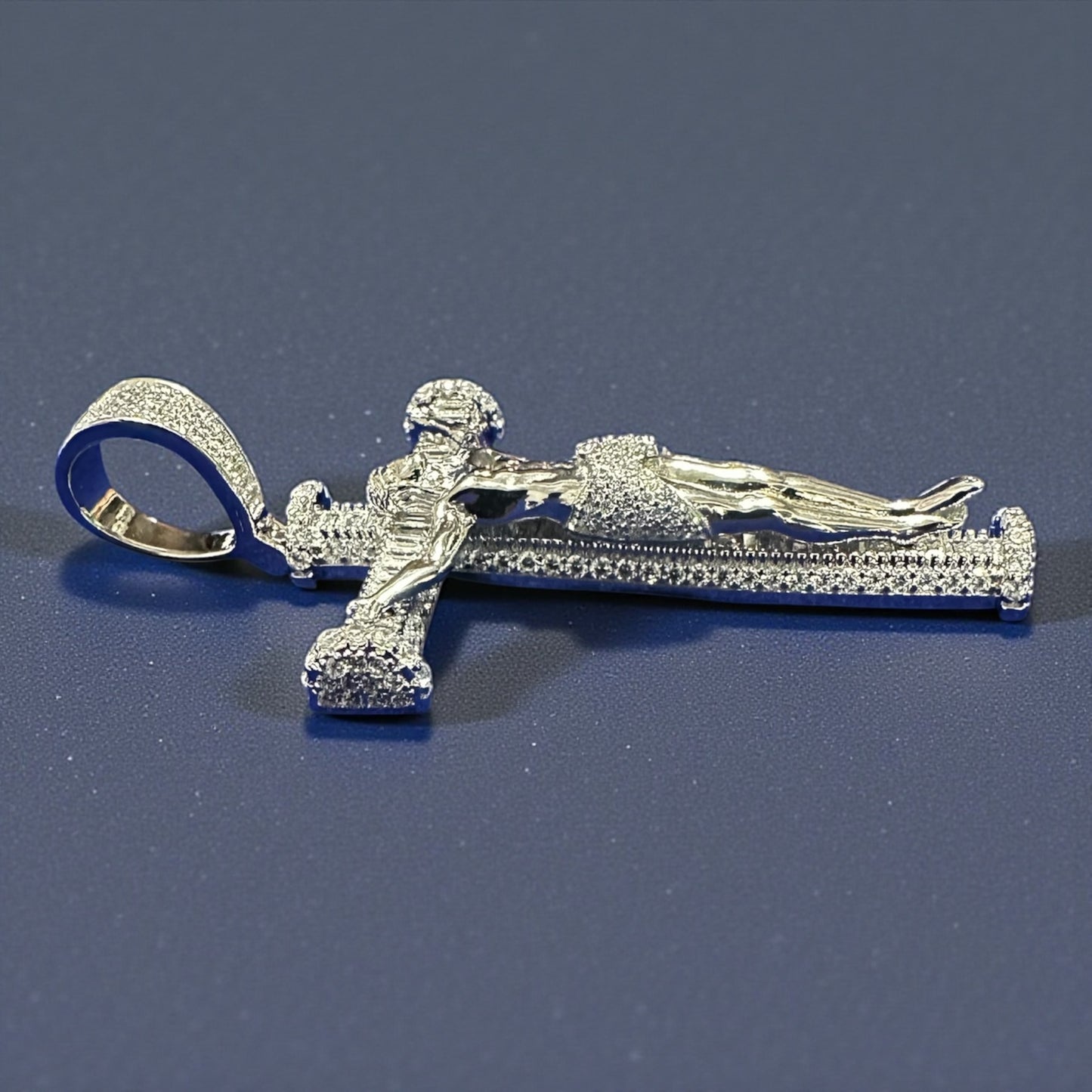 925 Sterling Silver Jesus Crucifix Pendant – 2.5"