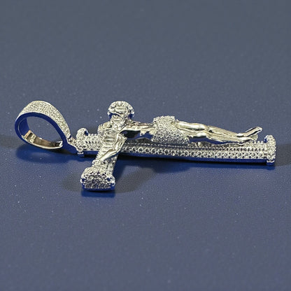 925 Sterling Silver Jesus Crucifix Pendant – 2.5"