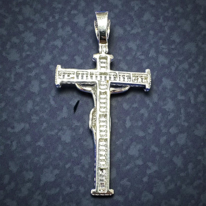 925 Sterling Silver Jesus Crucifix Pendant – 2.5"