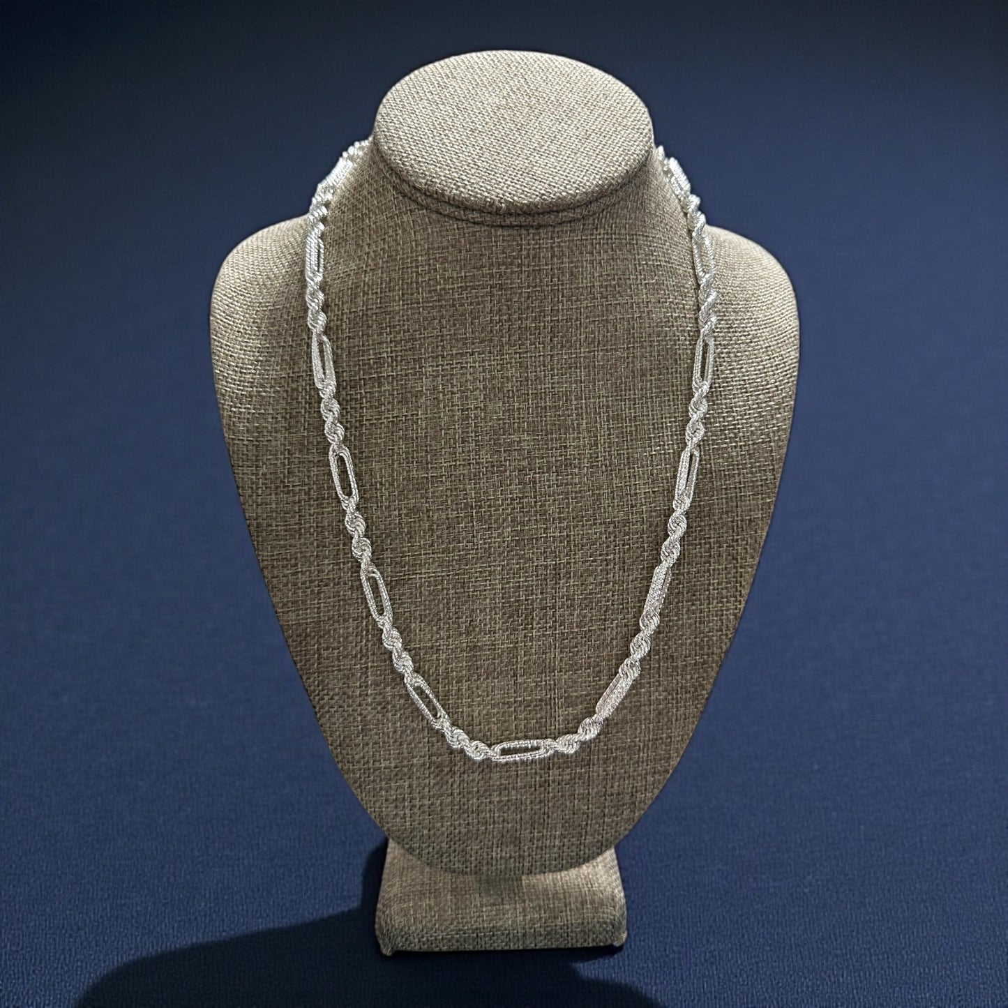 925 Sterling Silver Milano Rope Diamond-Cut Chain – 5.5mm (22" or 24")