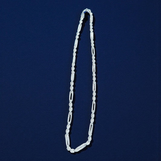 925 Sterling Silver Milano Rope Diamond-Cut Chain – 5.5mm (22" or 24")