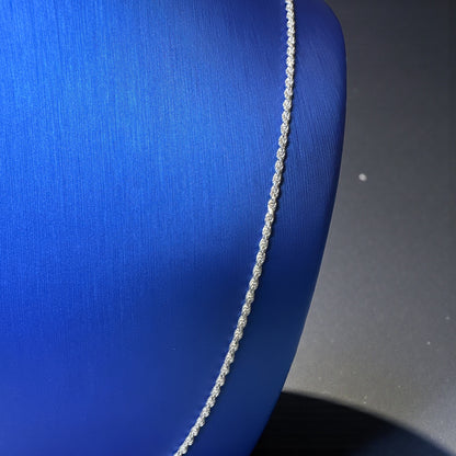 925 Sterling Silver Rope Chain – 2mm 20”, 22”, 24”