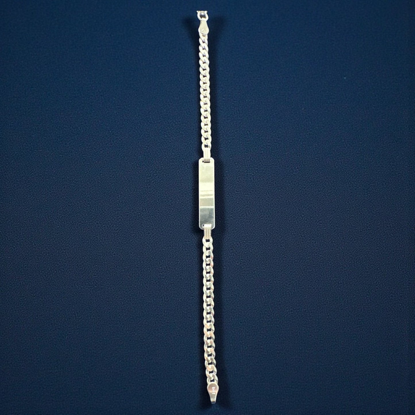 925 Sterling Silver Cuban ID Bracelet – 4mm