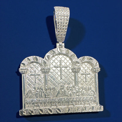925 Sterling Silver Last Supper Pendant – 1.5" / 2"