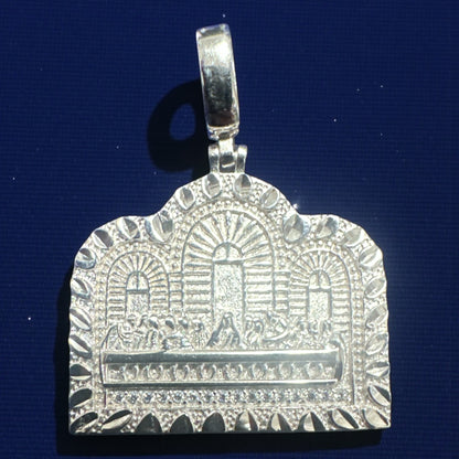925 Sterling Silver Last Supper Pendant – 1.5" / 2"