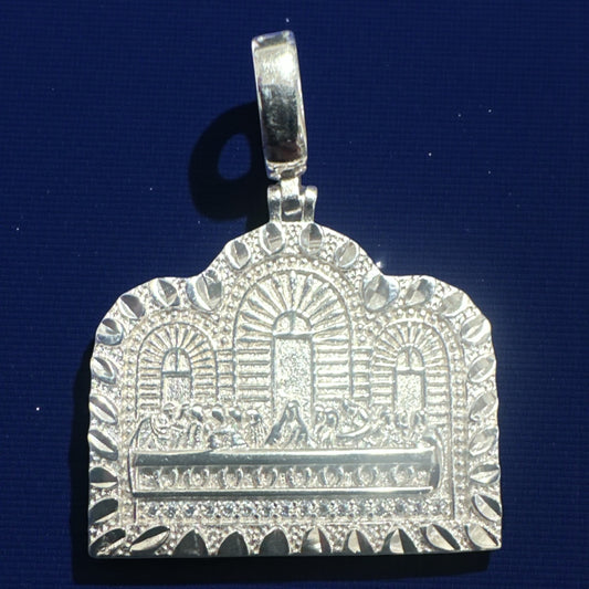 925 Sterling Silver Last Supper Pendant – 1.5" / 2"