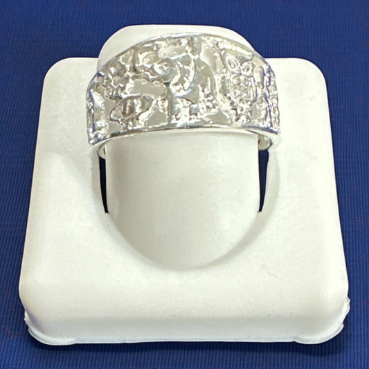 925 Sterling Silver Lucky Symbol Ring – Horseshoe, Clover & Elephant Design