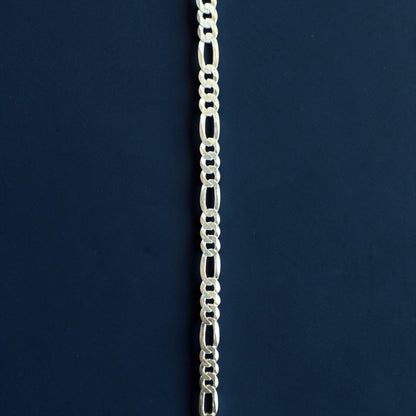 925 Sterling Silver Figaro Link Bracelet