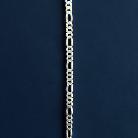 925 Sterling Silver Figaro Link Bracelet
